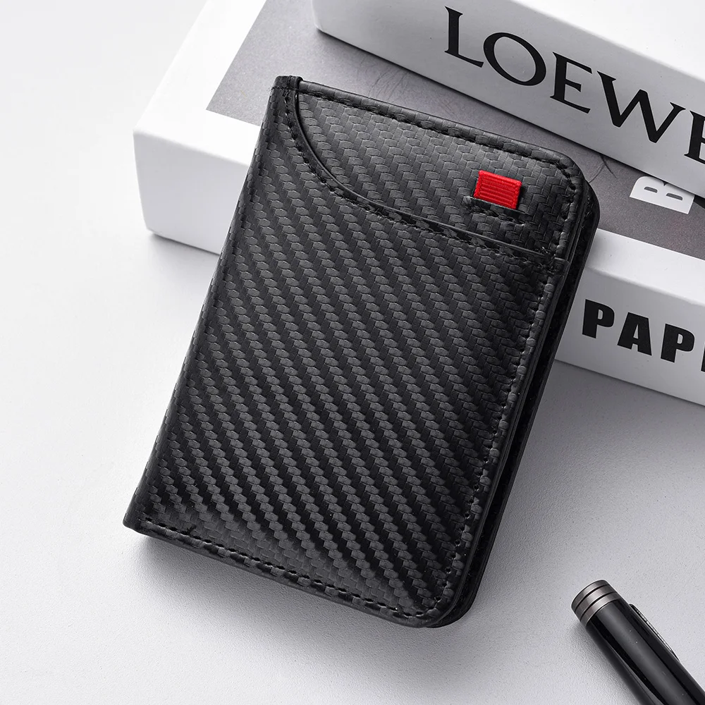 Cartera para hombre, cartera pequeña Vertical con múltiples tarjetas, licencia de conducir, minibolsa de cambio para estudiantes jóvenes, bolsa para tarjetas