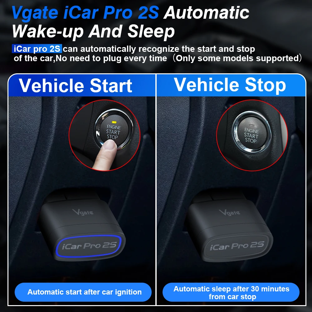 Nova vgate icar pro 2s elm327 bluetooth 5.3 para android/ios/pc obd2 ferramenta de diagnóstico do carro elm 327 atualizado obd 2 v2.3 scanner automático