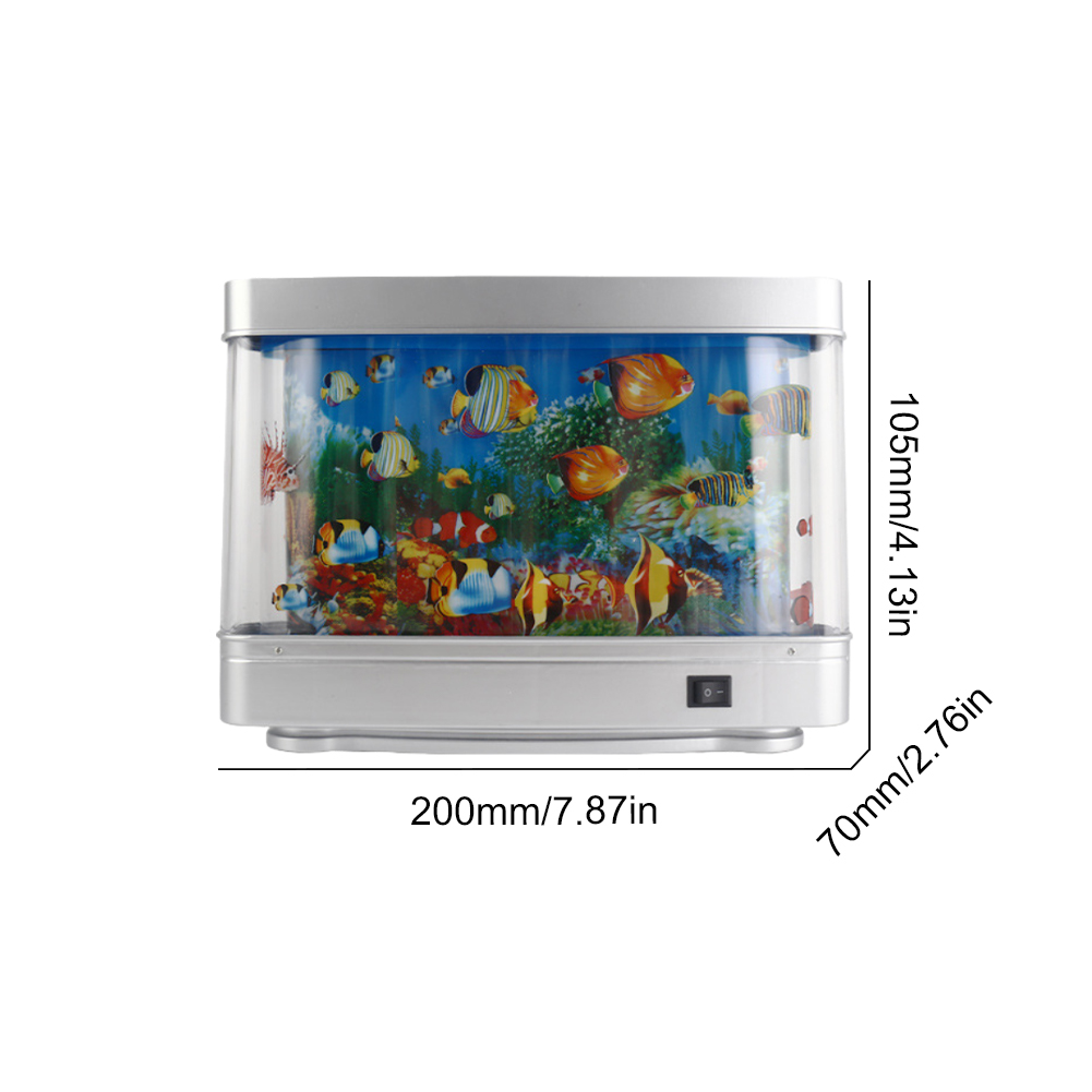 Lampe LED Sensorielle pour Aquarium de Poissons Tropicaux, Faux, Décorative, Cadeau pour Enfant