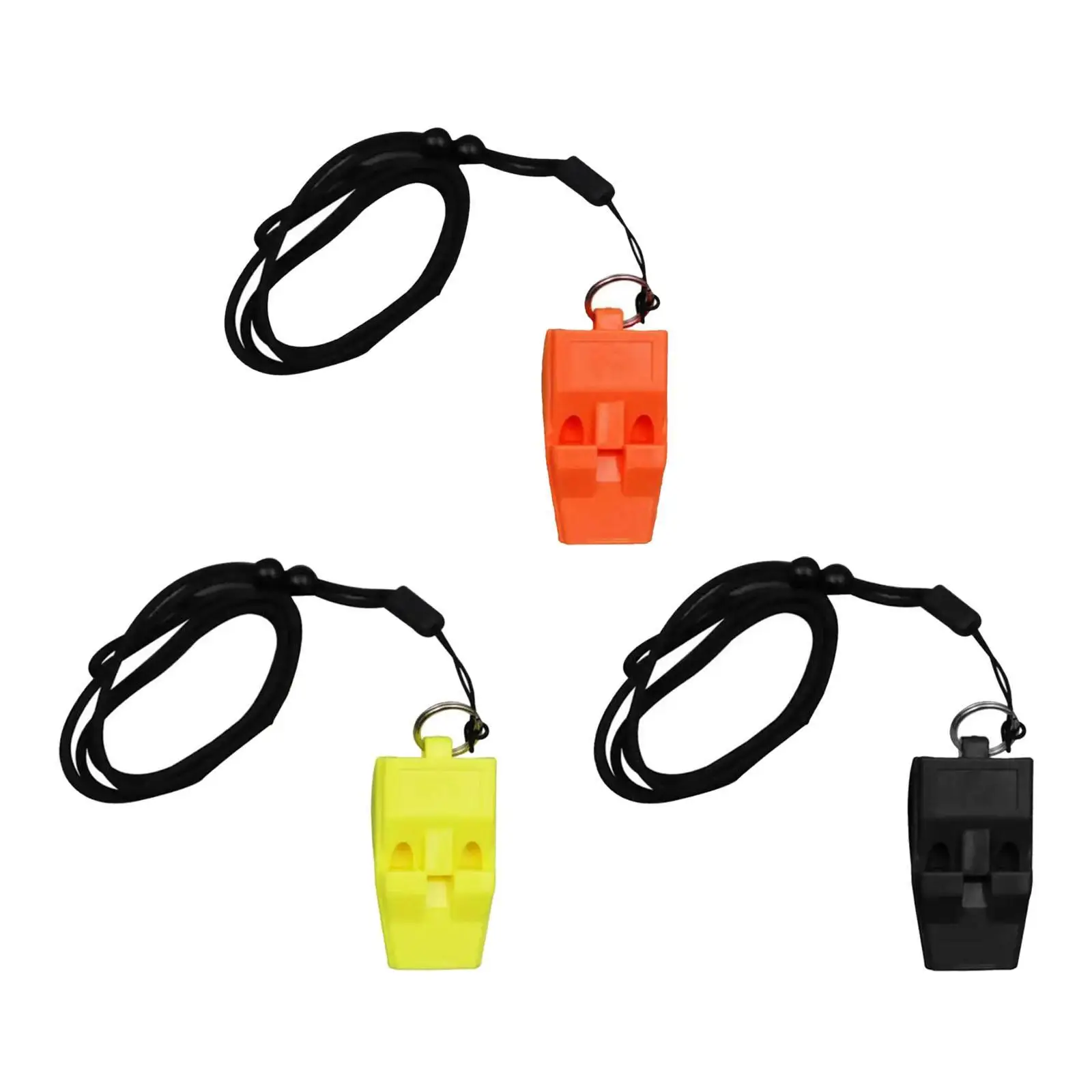 Alto Crisp Sound Sports Whistle, Salva-vidas alto, Apito de emergência com cordão, Sobrevivência ao ar livre