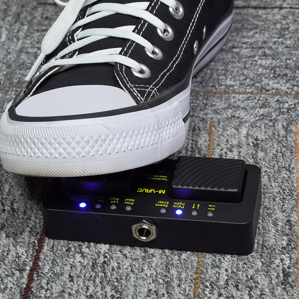 M-VAVE Cube Turner Pro Wireless Bluetooth Page Turner Silent Foot Pedal USB wiederaufladbar für iPad iPhone Tablet Smartphone