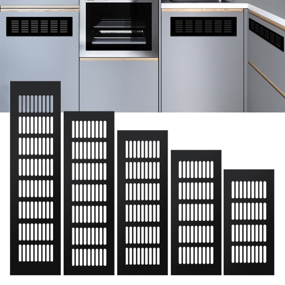 60mm de largura aberturas folha perfurada liga de alumínio ventilação de ar gabinete guarda-roupa grade de ventilação grade de ventilação-capa