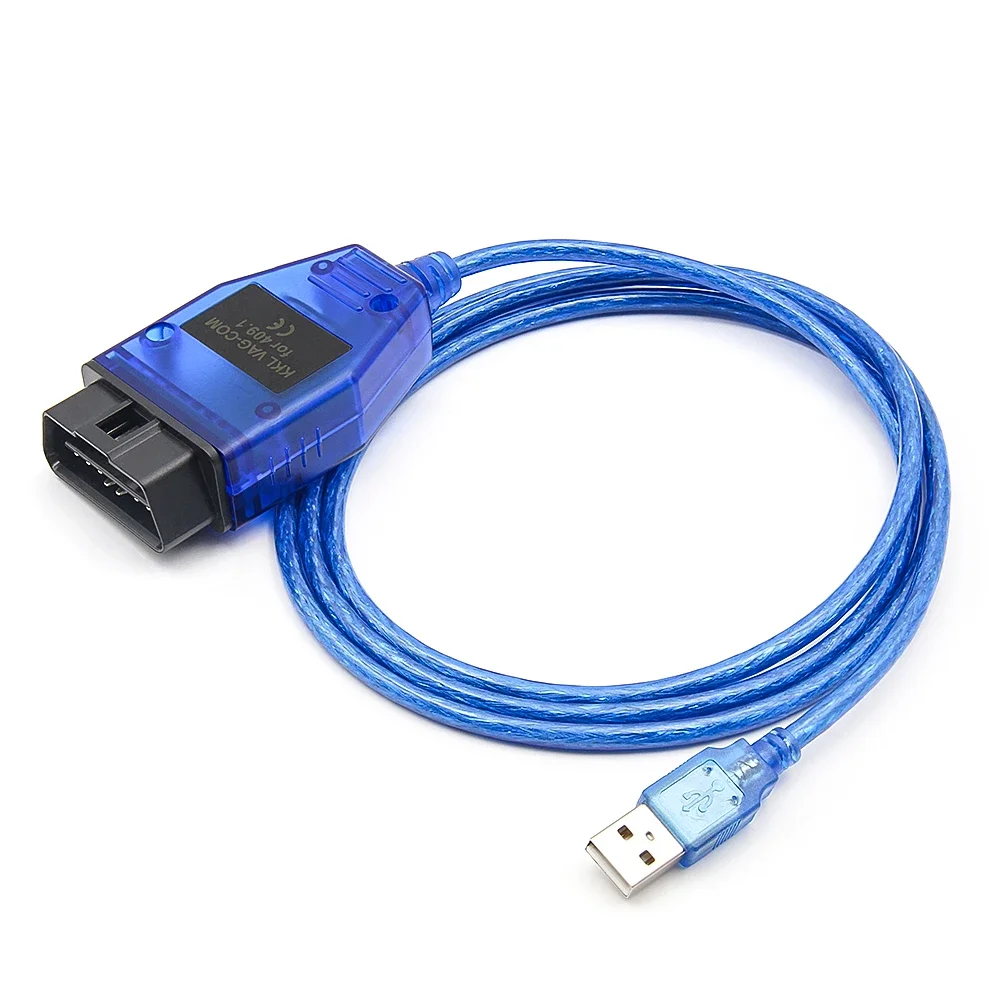 Vag kkl 409.1 com ch340t obd 2 obd2 carro diagnóstico vag com cabo de interface 409 1 para vw/audi/skoda/seat ferramenta scanner automático
