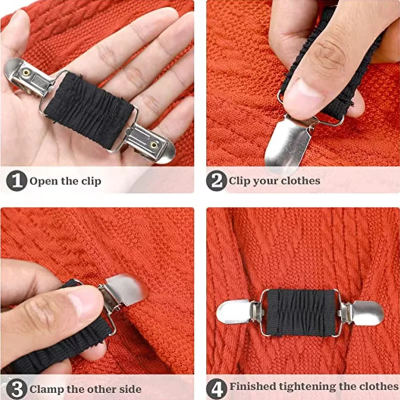 เสื้อผ้าเข็มขัดExtenderสําหรับผู้หญิงMultifunction Clip Fit Cinchคลิปกระชับเสื้อคลิปผ้าคลุมไหล่คลิปคลิปคอ