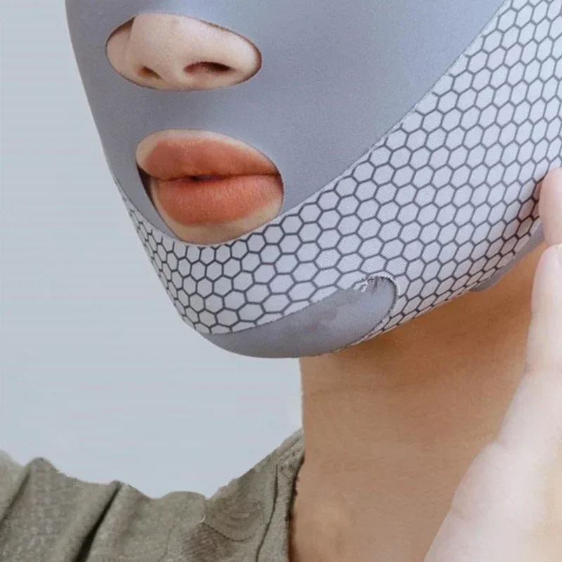 ยกกระชับใบหน้าด้วย Sleep Face V Shaper ผ้าพันหน้ากระชับสัดส่วน ช่วยผ่อนคลาย ยกกระชับ ลดเหนียง ลดไขมันหน้า ผ้าพันหน้ากระชับสัดส่วน นวดหน้า