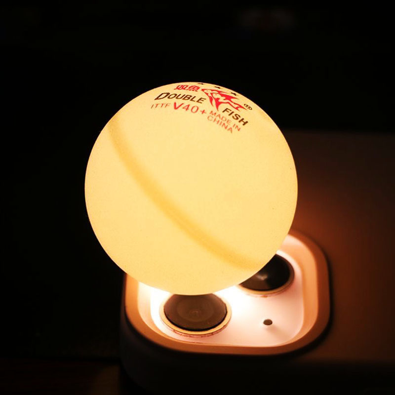 本物のダブルフィッシュ V40+ 3 スター 30 個ピンポンボール縫い目 ABS 新素材卓球ボール ITTF 標準ピンポンボール