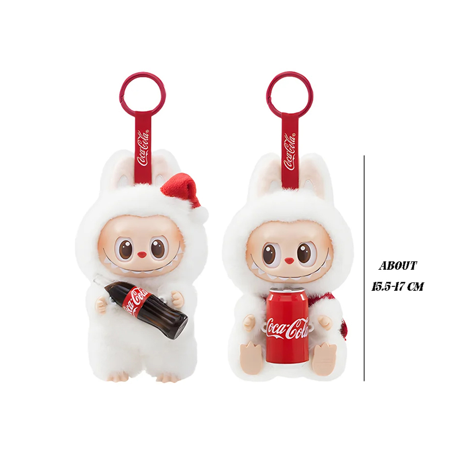 Novo labubu coca cola serie vinilo pingente de pelúcia macaron terceira geração caixa cega brinquedo das crianças colección