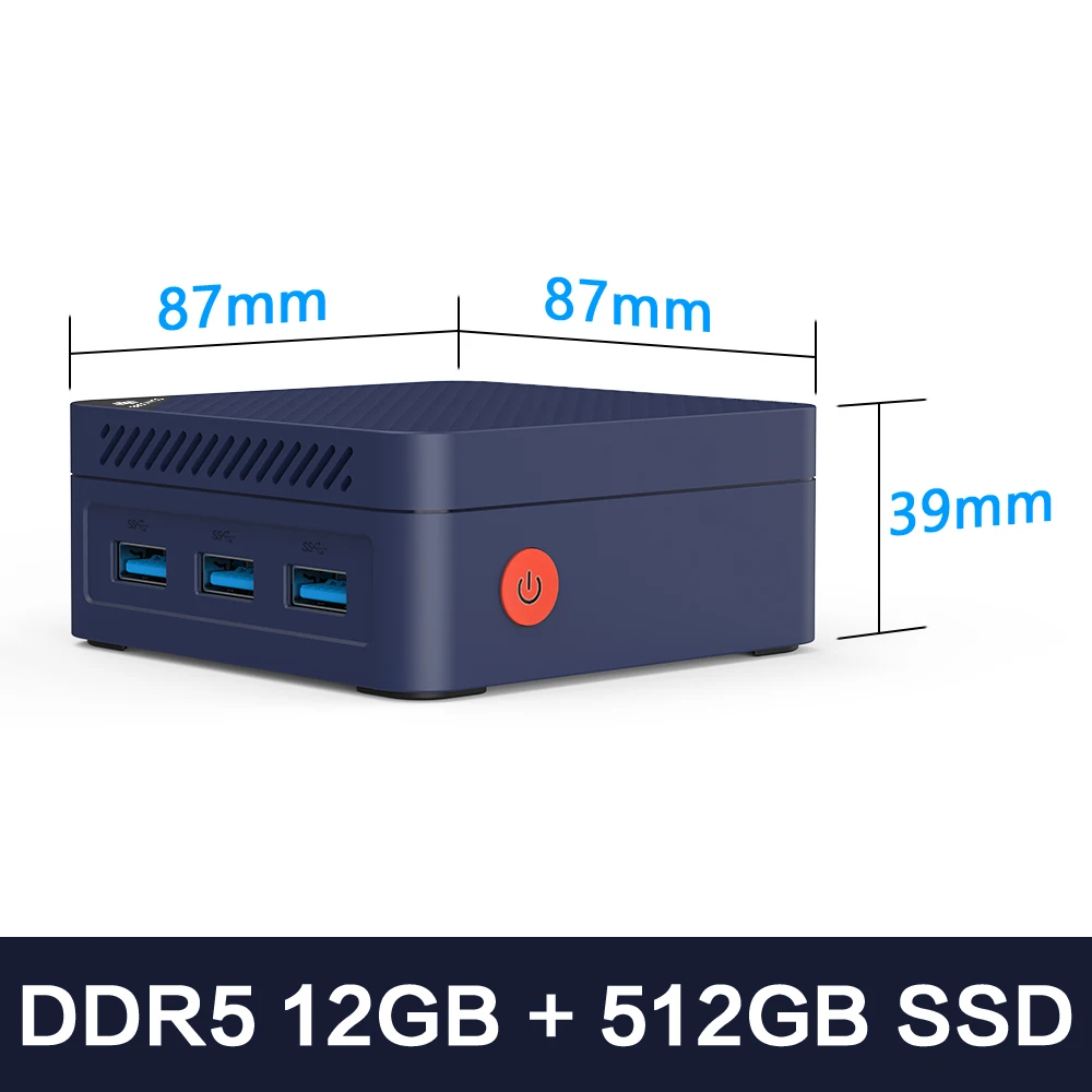 Mini PC SOYO M4 Mini Intel Twin Lake N150 Processor LPDDR5 12 GB RAM 512 GB ROM Windows 11 Pro WiFi 5 Desktop Computer
