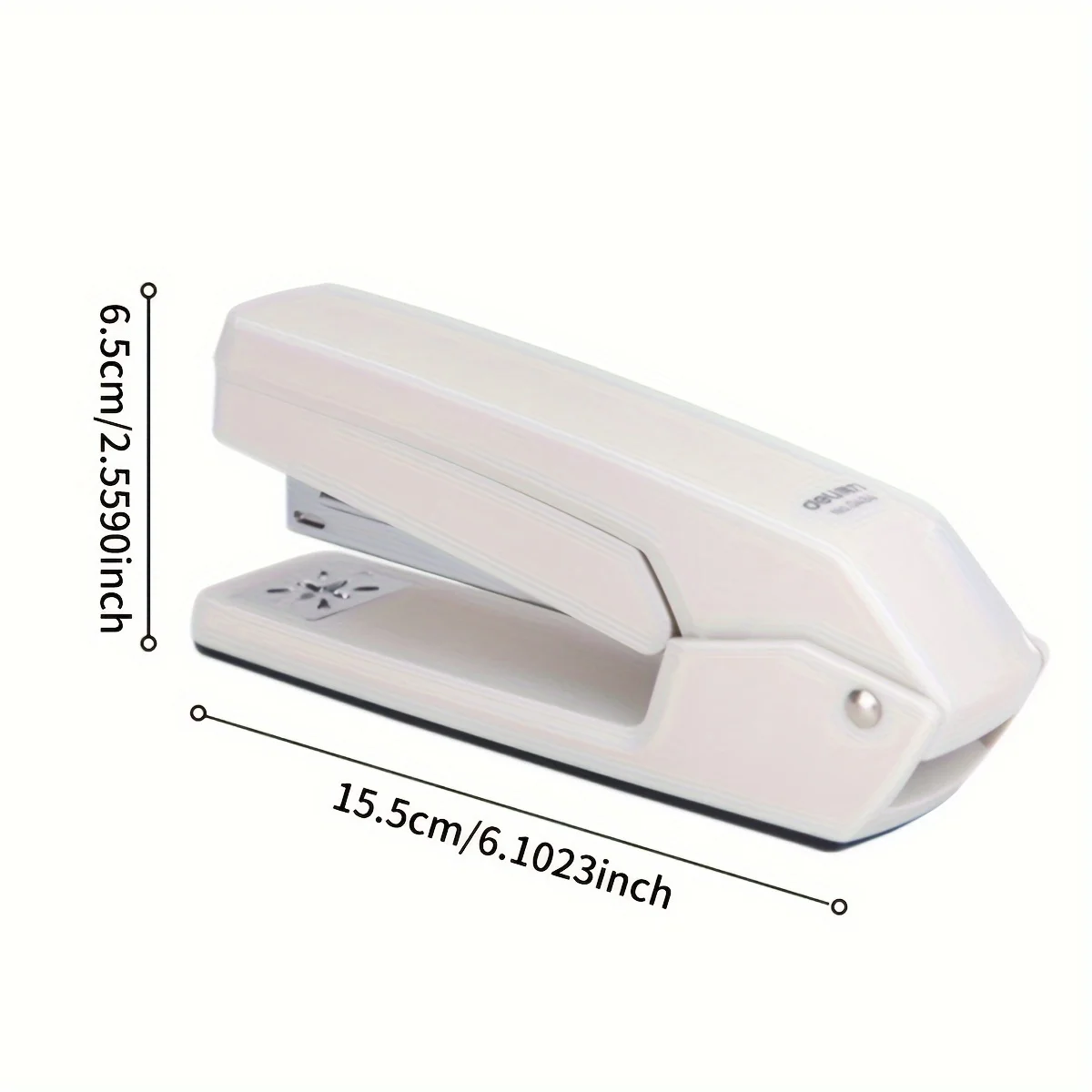 1pc Rotating Stapler,25 Sheet Capacity for Office/School Use, 360° Manual Design,Durable Metal Construction,Business Stationery