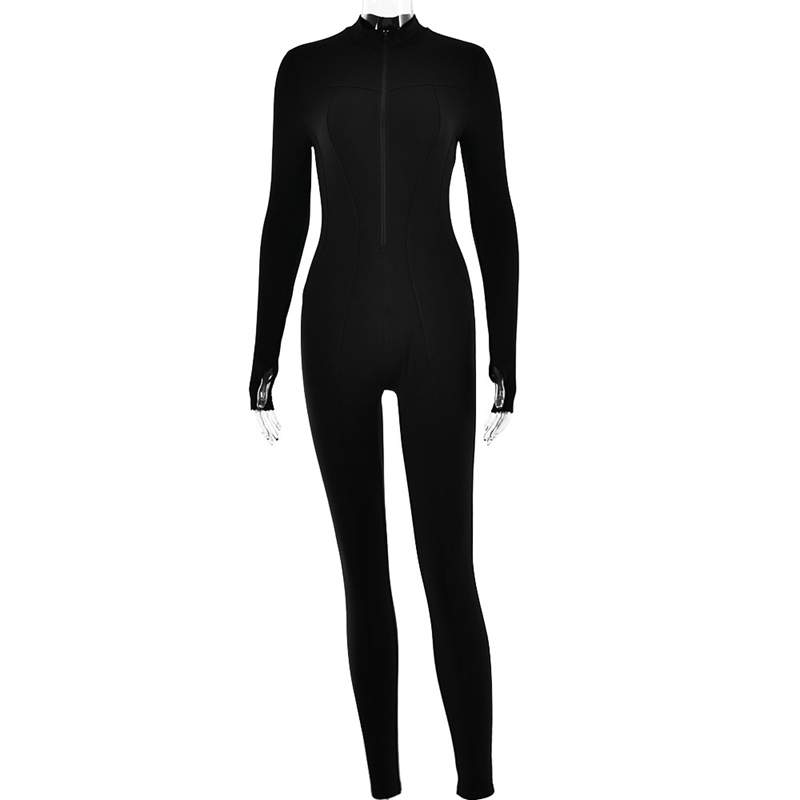 ジャンプスーツ女性服 2023 新着ワンピース長袖ジッパーグループのパンツ高級女性のオーバーオールスキニー絶賛衣装