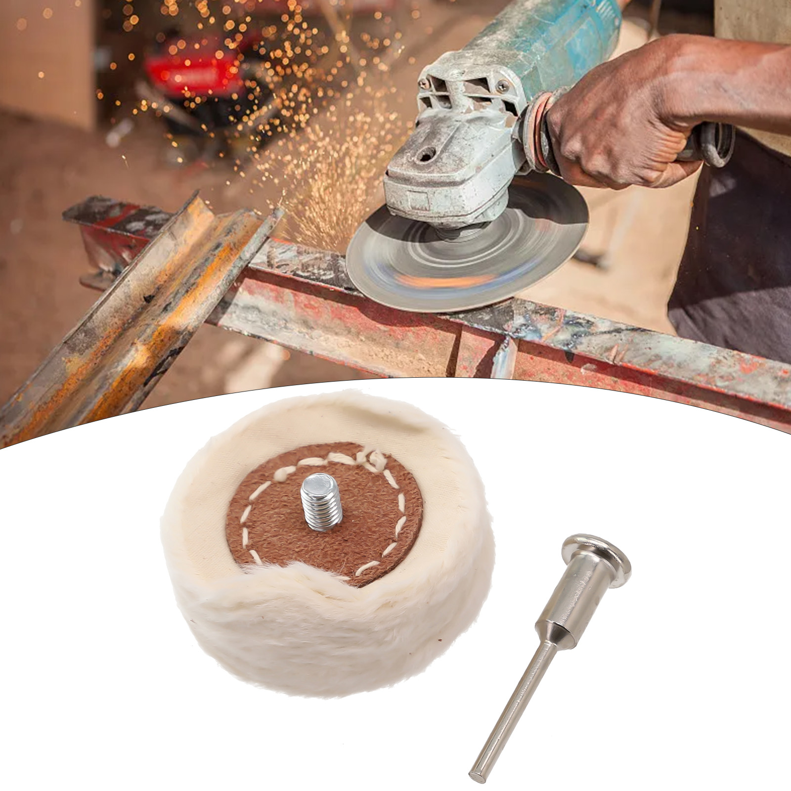 50mm Polishing Wheel Cloth Buffing Wheel Gold Silver Jewelry Mirror Polish Pad For Grinder Power Tool Accessories