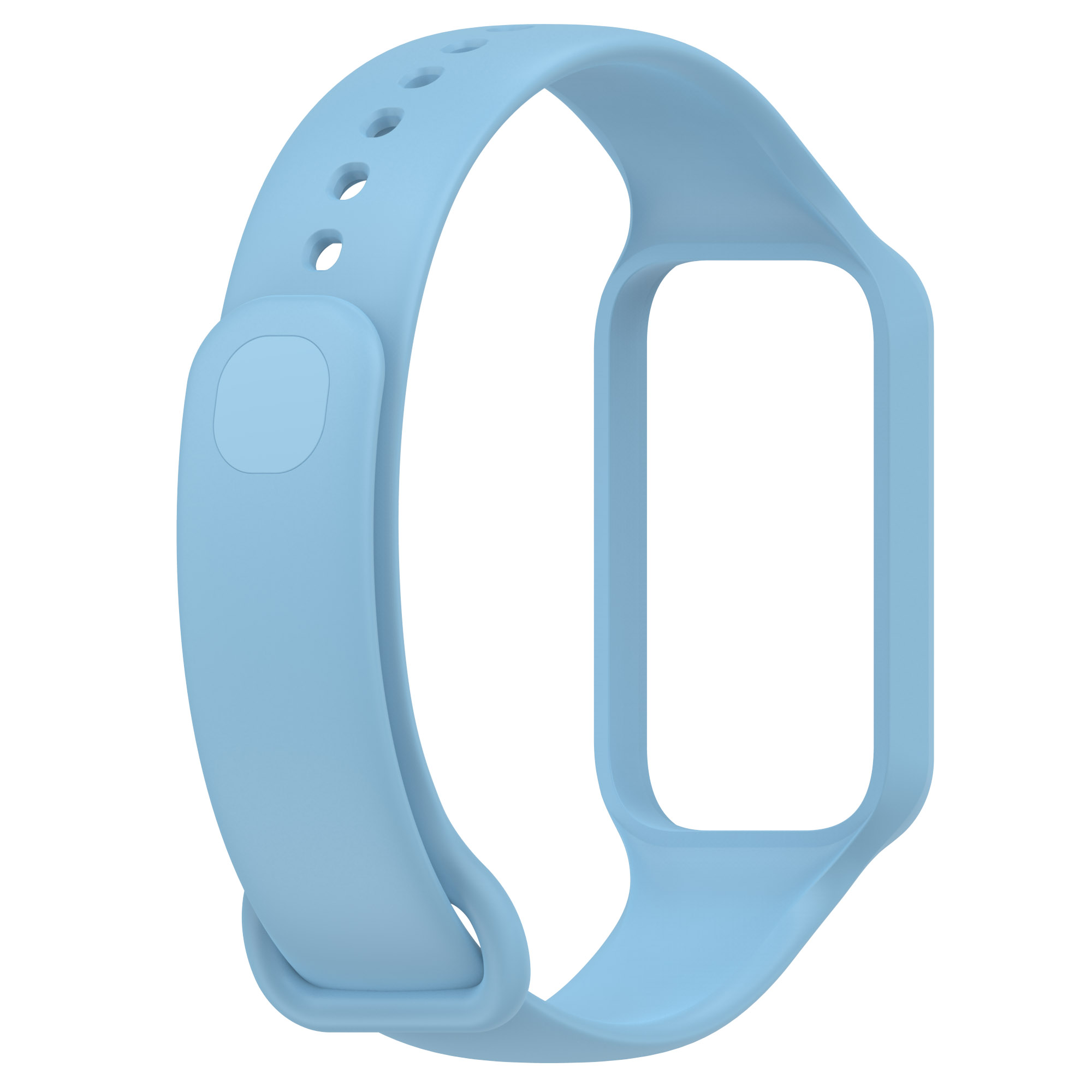 2 In 1 For Xiaomi Band 8 Active Watchband High Quality Durable and Soft Silicone Strap With Frame Protector Shell