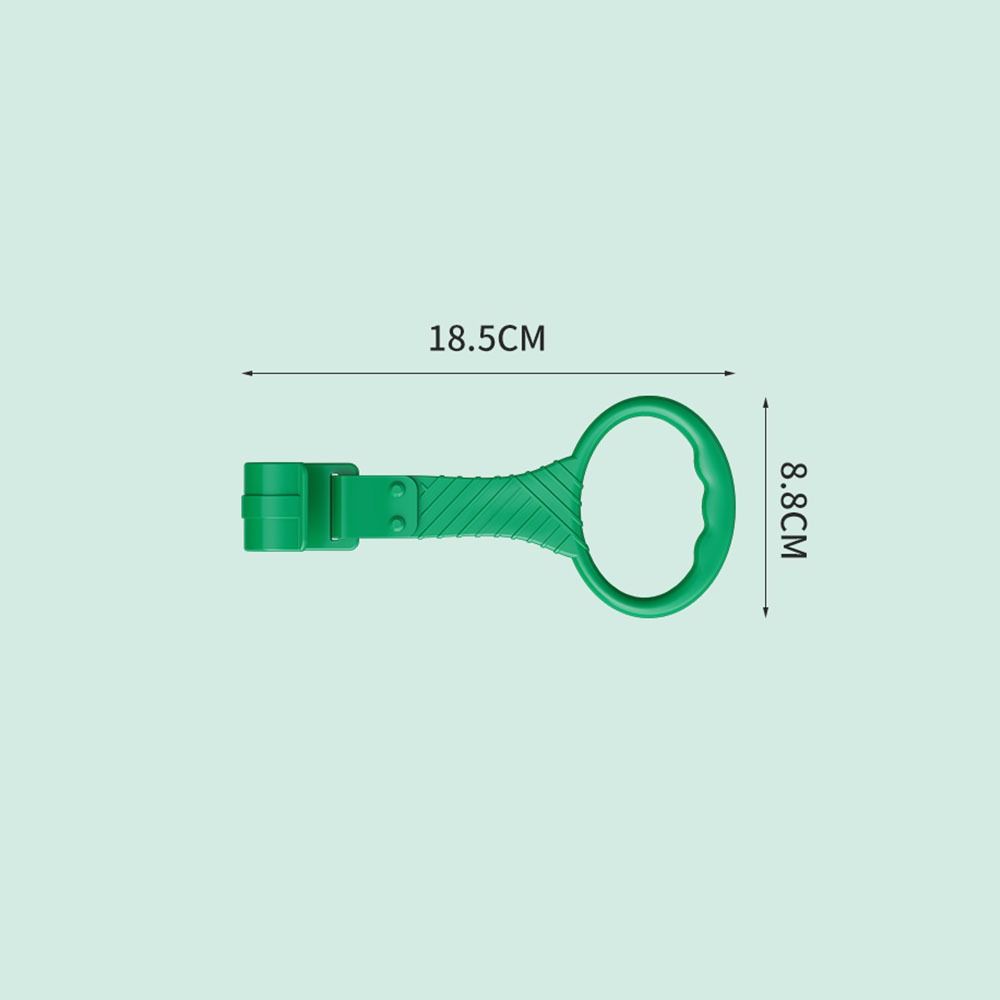 1pc Plastic Pull Ring for Playpen Solid Color Baby Crib Hooks Stand Rings Baby Walking Assist Tools Creative Bed Accessories