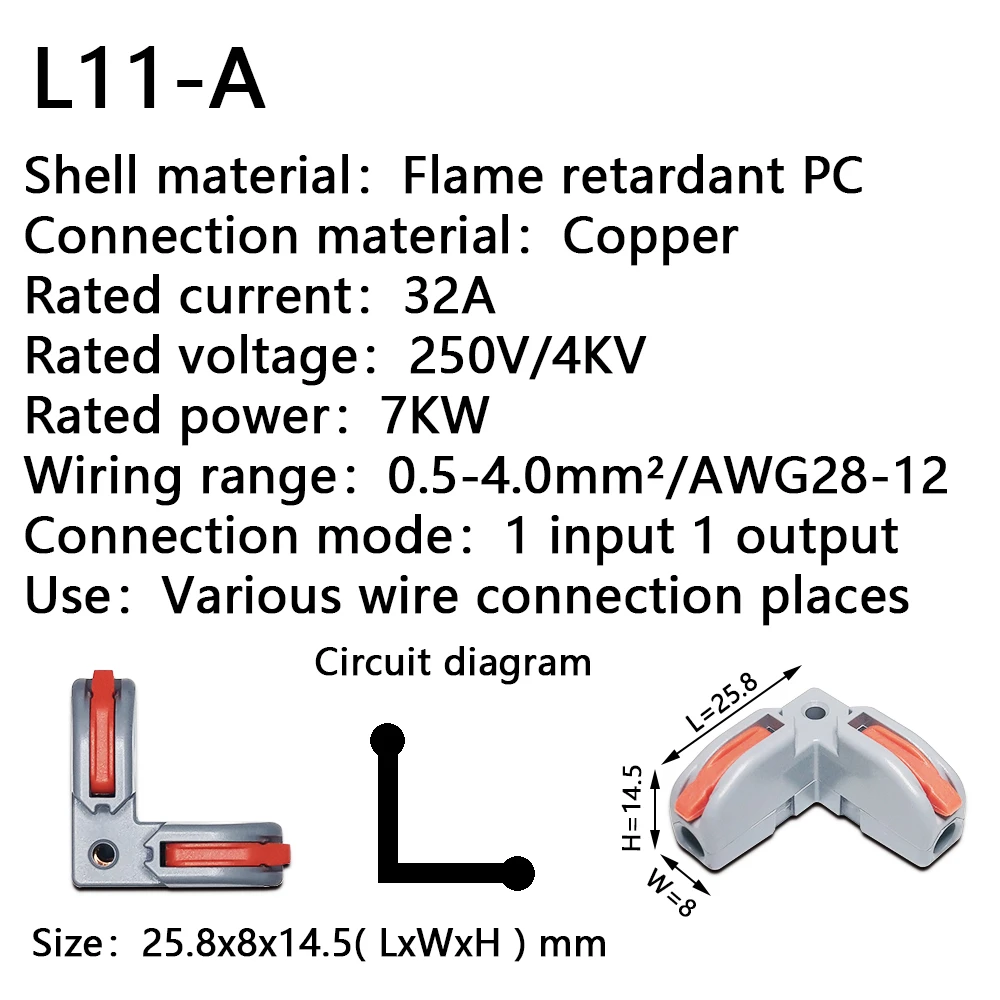 Dây Kết Nối Dây Nối Nhà Ga Khối Dây Dẫn L11 Hít Mini Nhà Ga Khối Cáp Chia Tín Hiệu Đèn Led Conector