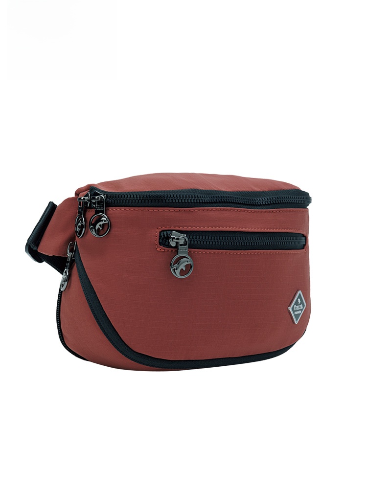 Frazzil カジュアルスポーツウエストバッグ女性のアウトドアハイキング多機能ランニングバッグ登山レジャー小さな布バッグ