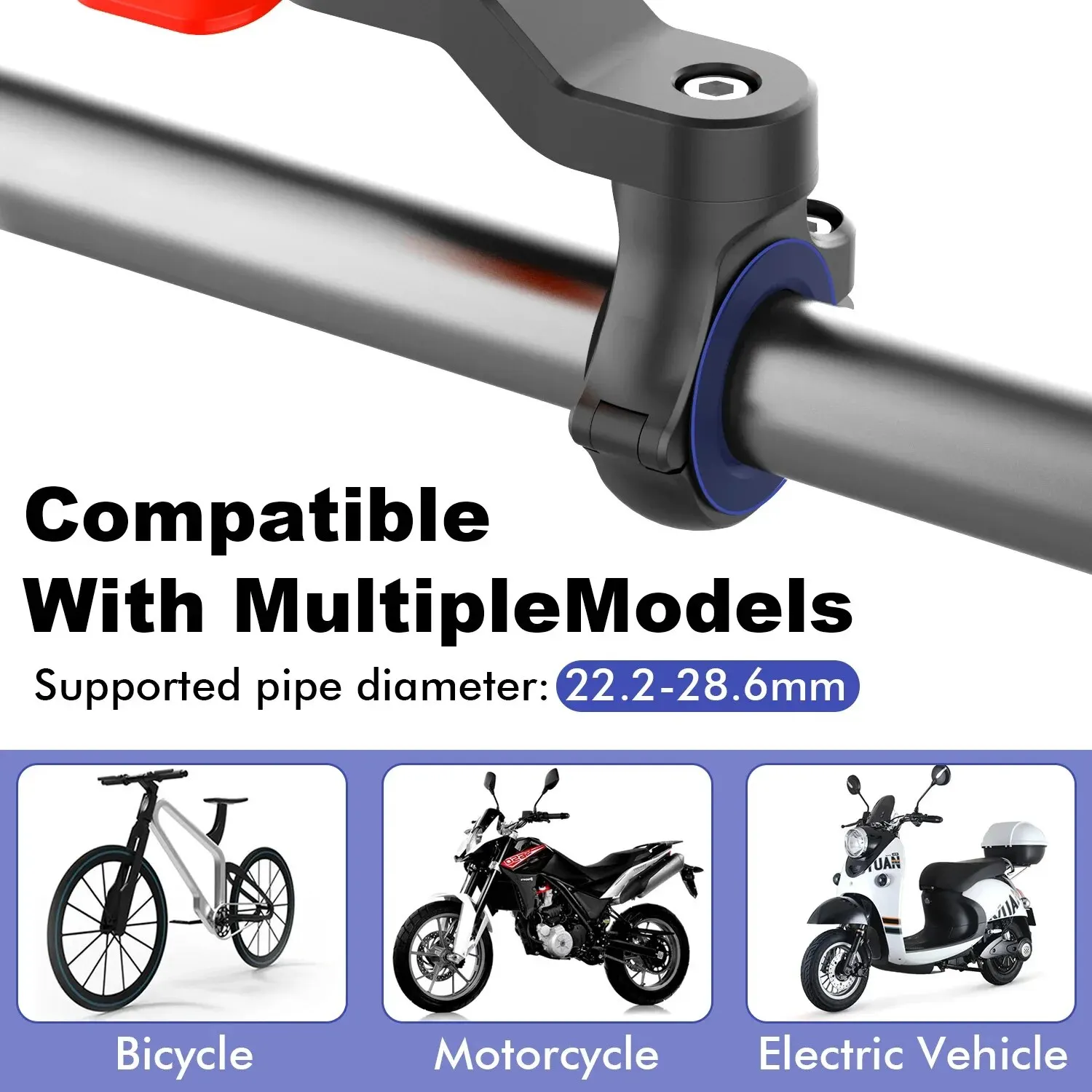 NOWY motocykl motorowy uchwyt na telefon stojak rowerowy uchwyt mobilny antypoślizgowa jazda na rowerze dla iPhone Xiaomi jazda MTB Moto uchwyt na kierownicę
