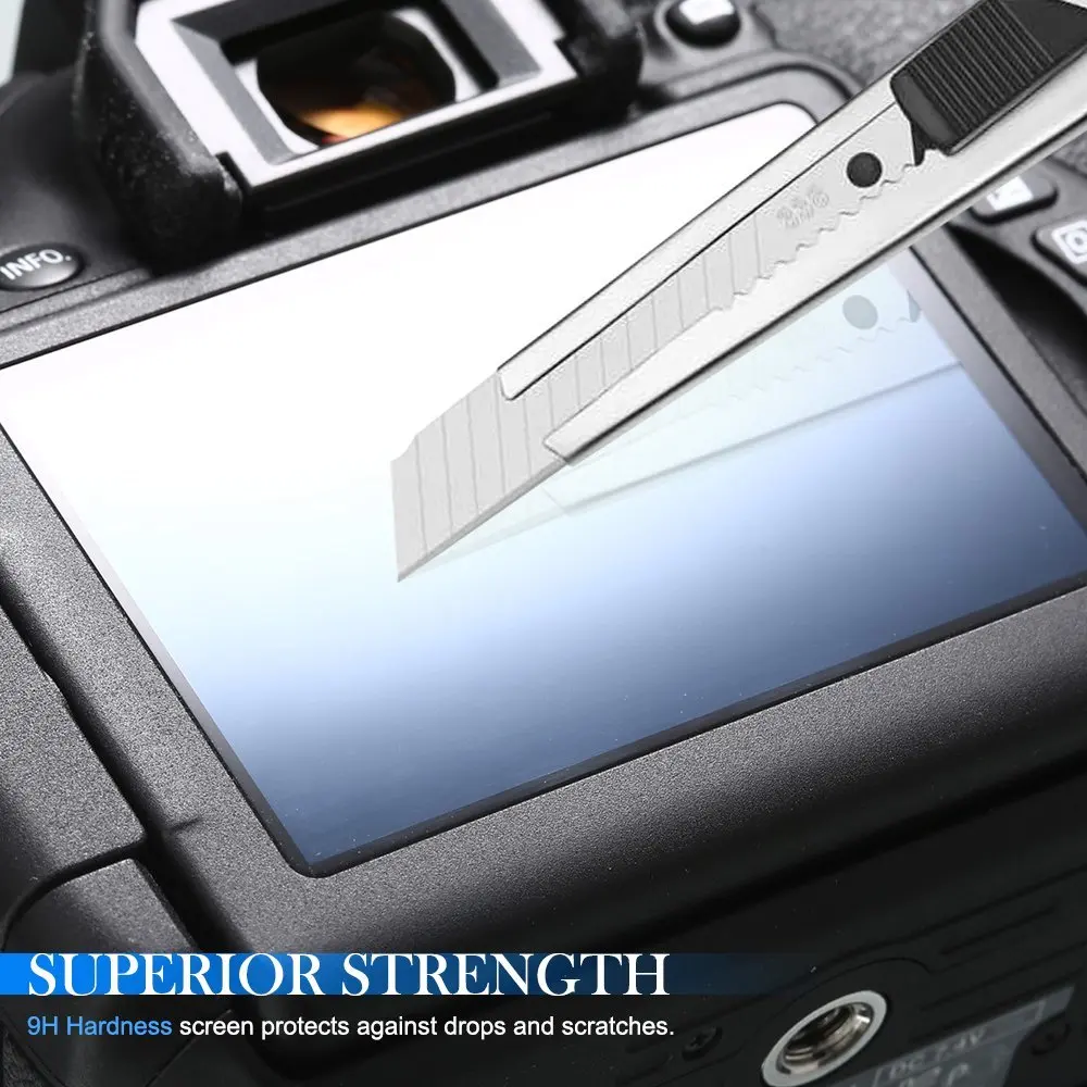 Protector de pantalla de vidrio duro para Sony A6700, A6600, A6400, A6300, A6100, A9, A7R, A7, A7S, RX100, II, III, IV, V, VA, ZV1, ZV1F, ZVE10, A7C, A7CR, A1