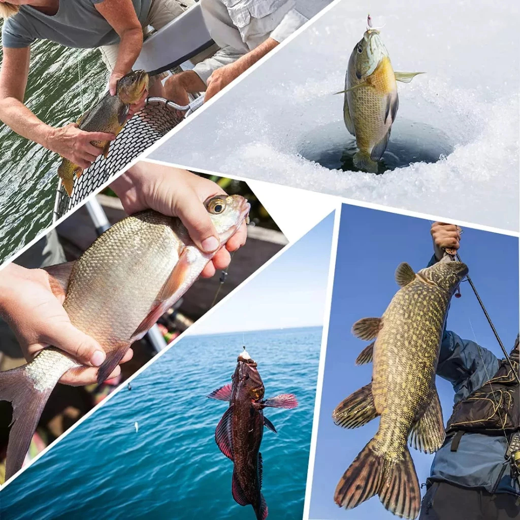 Vishaken 100 stuks set Koolstofstaal Scherp Duurzaam Prikkeldraad Vishaak Rots Visuitrusting Uitrusting Tackle Accessoires met doos