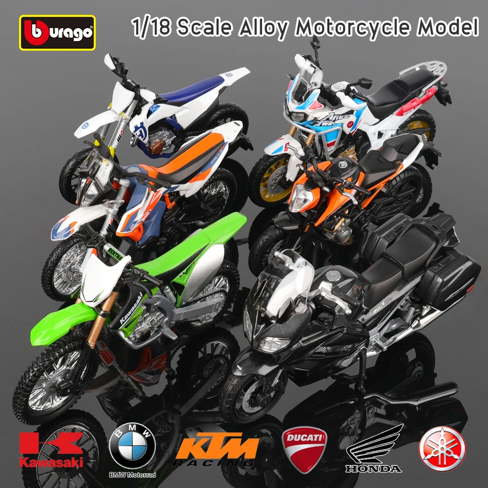 Bburago 1:18 KTM 990 GSX-R1000 Yamaha Ducati 450F original autorisierte Simulation Legierung Motorrad Modell Spielzeugauto Geschenk Sammlung