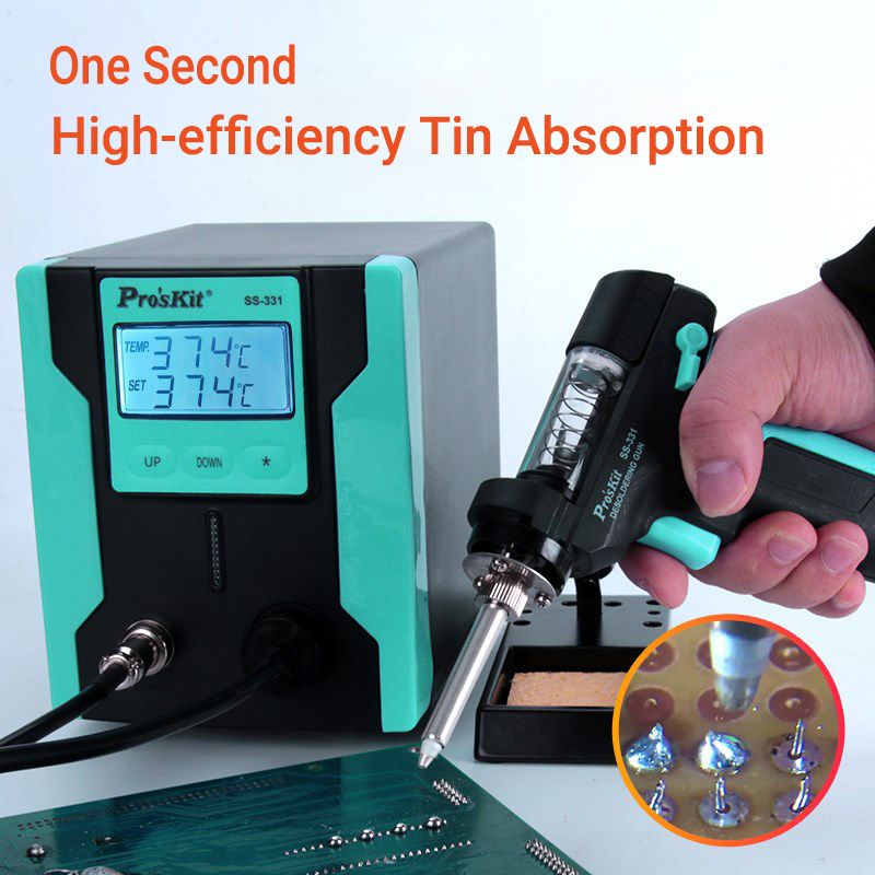 Pro'sKit электронная паяльная станция с ЖК-дисплеем