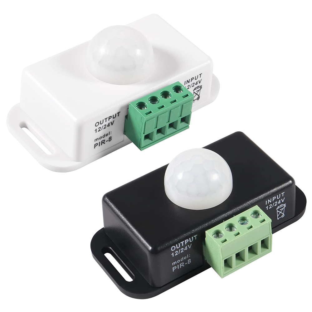 DC 12 V-24 V 8A PIR Motion Sensor สวิทช์ปรับอัตโนมัติ Motion Sensor Motion Sensor อินฟราเรด PIR สําหรับไฟ LED