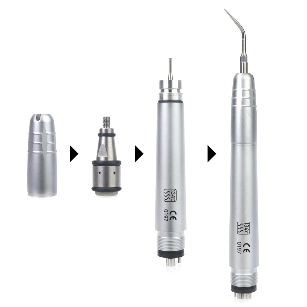ทันตกรรม Ultrasonic Air Scaler Handpiece 3 เคล็ดลับ Air Scaling Polishin เครื่องมือฟันไวท์เทนนิ่งทันตแพทย์ Lab Clinic