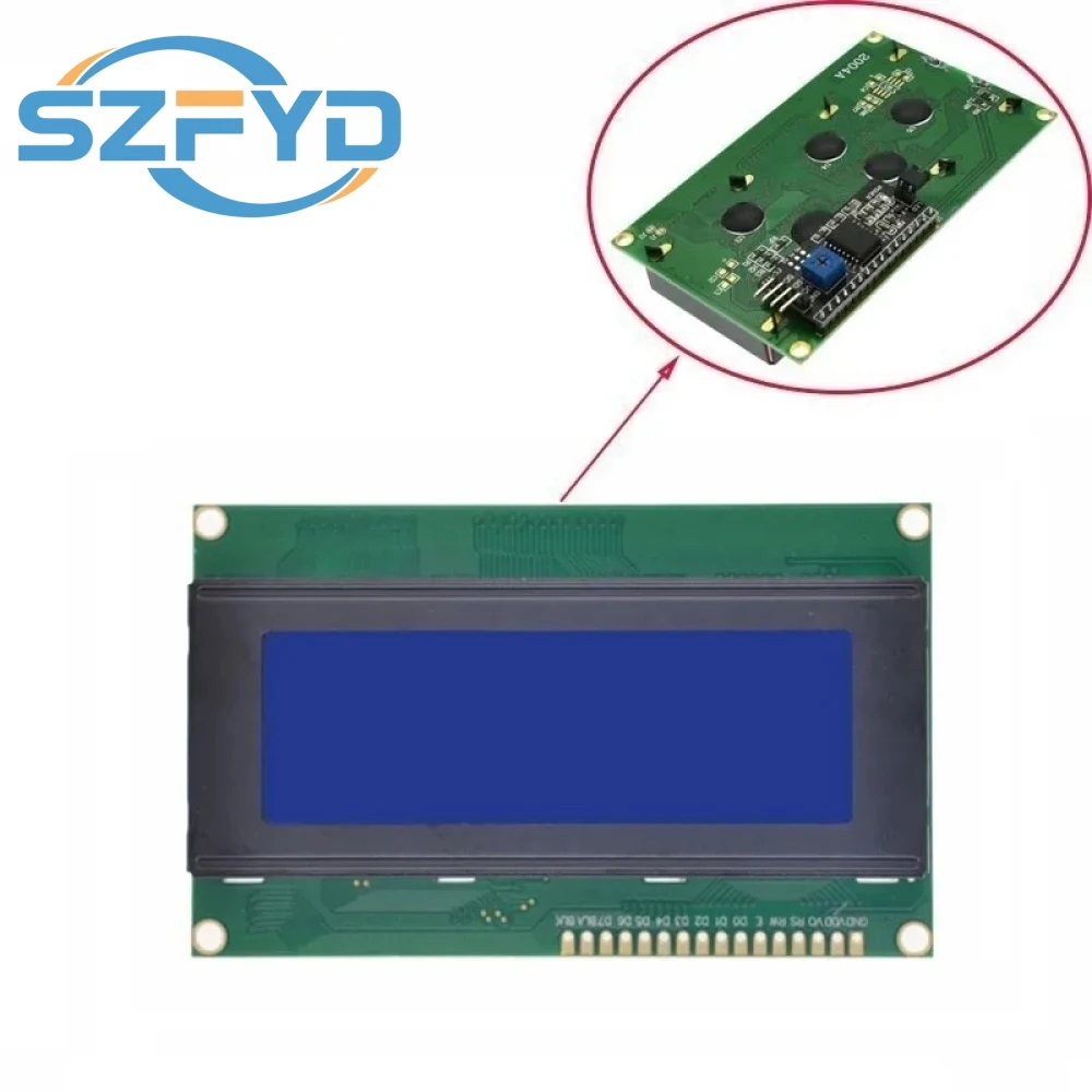 Lcd2004 2004 módulo lcd azul/verde/branco tela 20x4 caracteres display lcd iic i2c módulo adaptador de interface serial para arduino