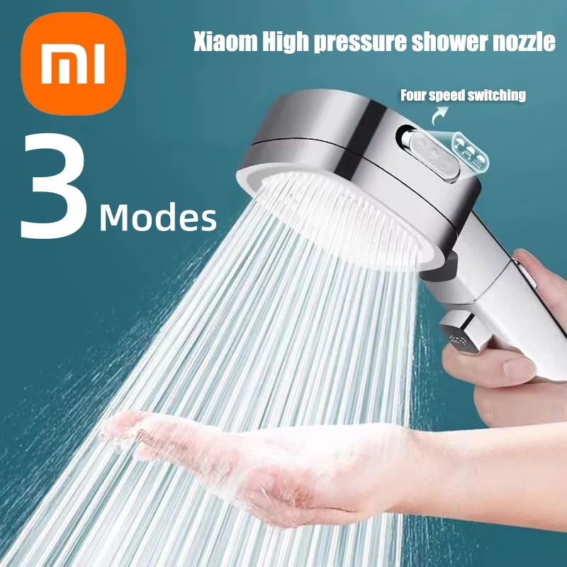 Xiaomi-Cabezal de ducha de alta presión, ahorro de agua, 3 modos, rociador de masaje de agua ajustable, accesorios de baño para el hogar