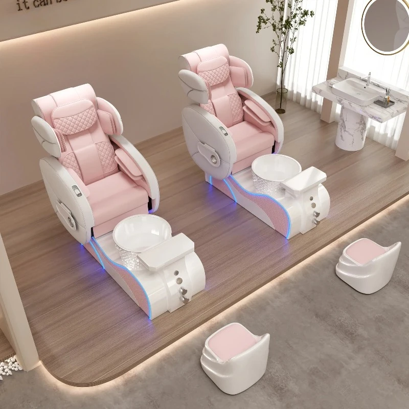 Cadeira de pedicure cadeiras de salão de beleza spa móveis de volta cadeira de massagem fezes de pedicure sofá de unhas banho de pés cadeiras de imersão de pés