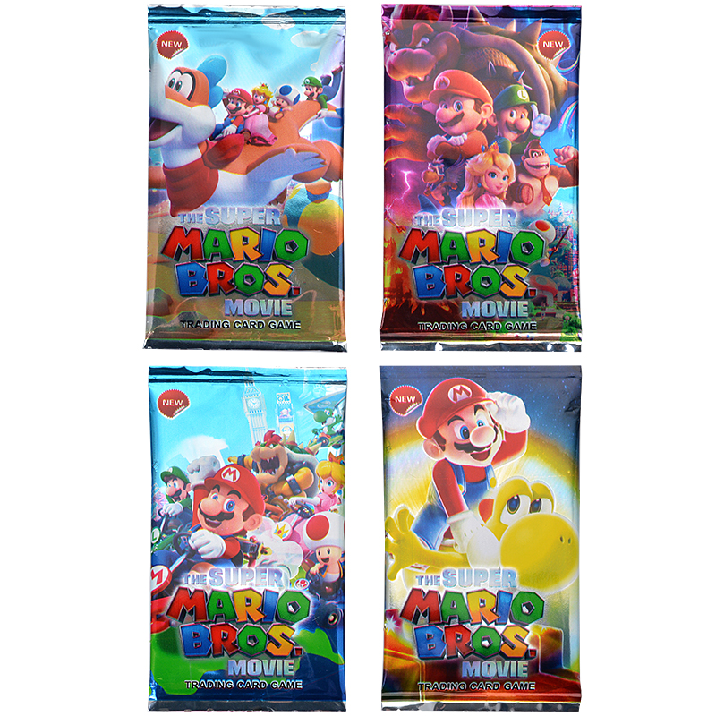 Super Mario Bros Luigi Toad DK princesa melocotón Bowser Wario juego batalla tarjetas comerciales juguete para regalo de cumpleaños para niños