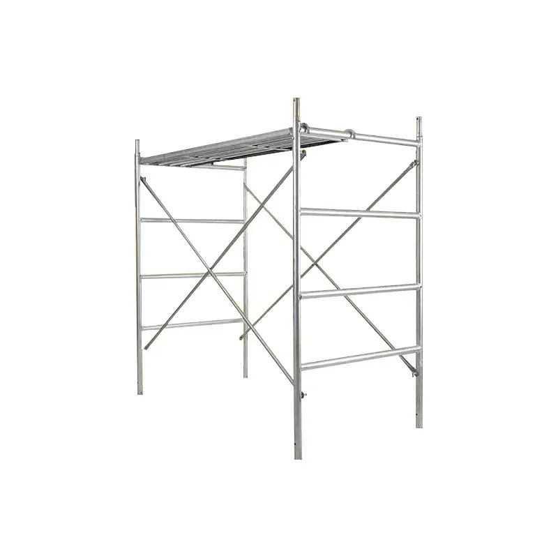 Nueva escalera de torre de andamio telescópica de aluminio móvil en andamio