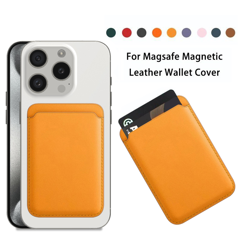 Magsafe 가죽 지갑 케이스 용 Apple iPhone 15 12 13 Pro Max Plus 패션 마그네틱 카드 홀더 커버 액세서리