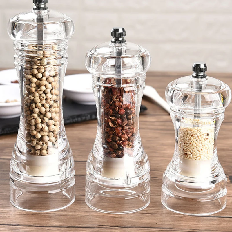 Cối Xay Gia Vị Muối Và Hạt Tiêu Xay Lọ Muối Bình Lắc Hướng Dẫn Sử Dụng Thảo Dược Máy Xay Có Thể Điều Chỉnh Gốm Cánh Quạt Dụng Cụ Nhà Bếp