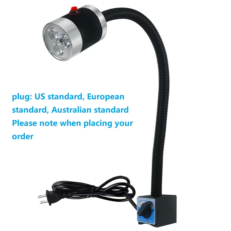 Led CNC Machine Tool Work Lamp Lathe long Gooseneck Workshop Working Lights Magnetic / Screw Base Super Bright Industrial Lamp