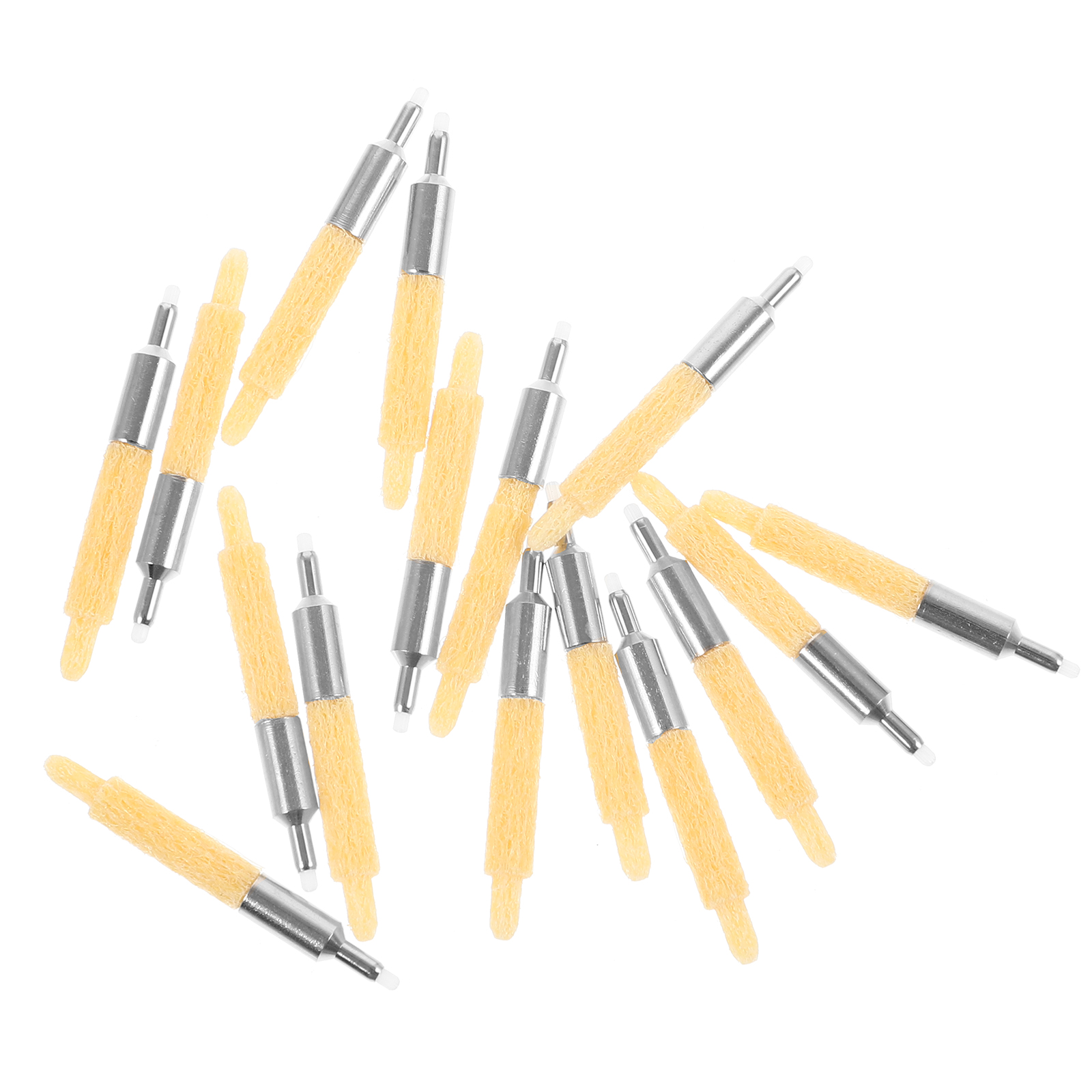 20 piezas de plumas estilográficas, repuesto de pintura, puntas de pintura, marcadores prácticos, estudiante amarillo