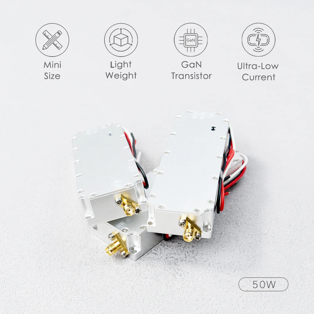 2.4GHz 50W RF High Power Amplifiers wireless Signal Extender Sweep Signal Source For Drone WiFi6