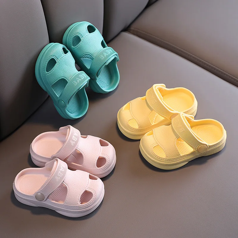 ถ้ําเด็กรองเท้าฤดูร้อนเด็กชายและทารก Anti SLIP Soft soled รองเท้าชายหาดหญิงและทารกการ์ตูนเด็กรองเท้าแตะ