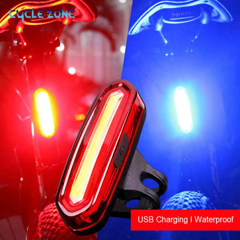 Fanale posteriore per bicicletta MTB Luce rossa Luce posteriore per bici Ciclismo Lampada di sicurezza riscaldante USB ricaricabile Luce per bici a LED Accessori per bici