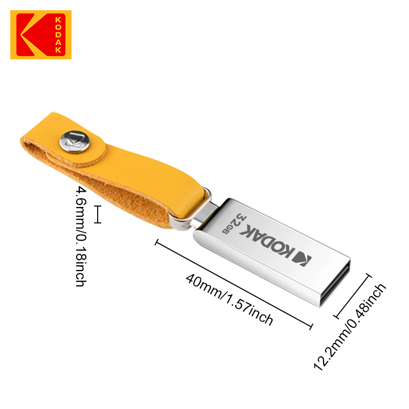 KODAK USB 2.0 Pen Drive 32 Go 64 Go 128 Go K122 Clé USB en métal Mémoire Pendrive