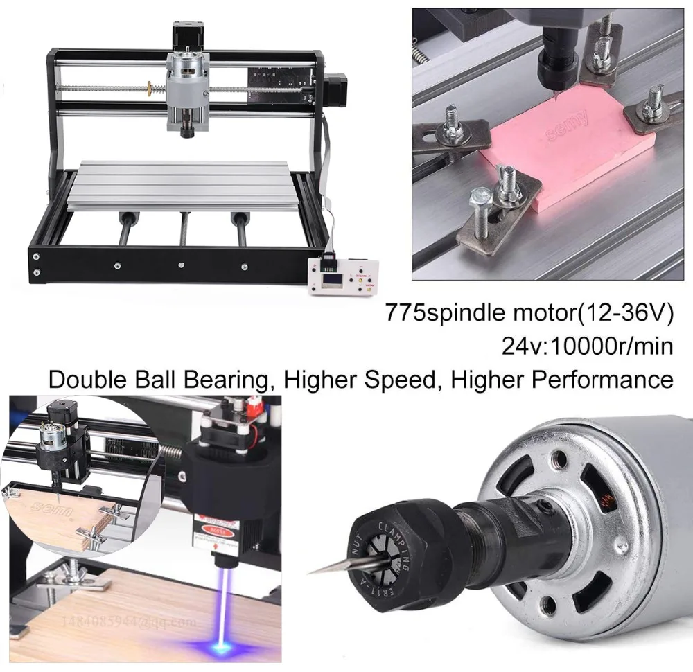 CNC 3018 Pro Mini Laser Engraving Machine Wood Router GRBL ER11 DIY 40W Laser Engraver for PCB PVC with Offline Controller