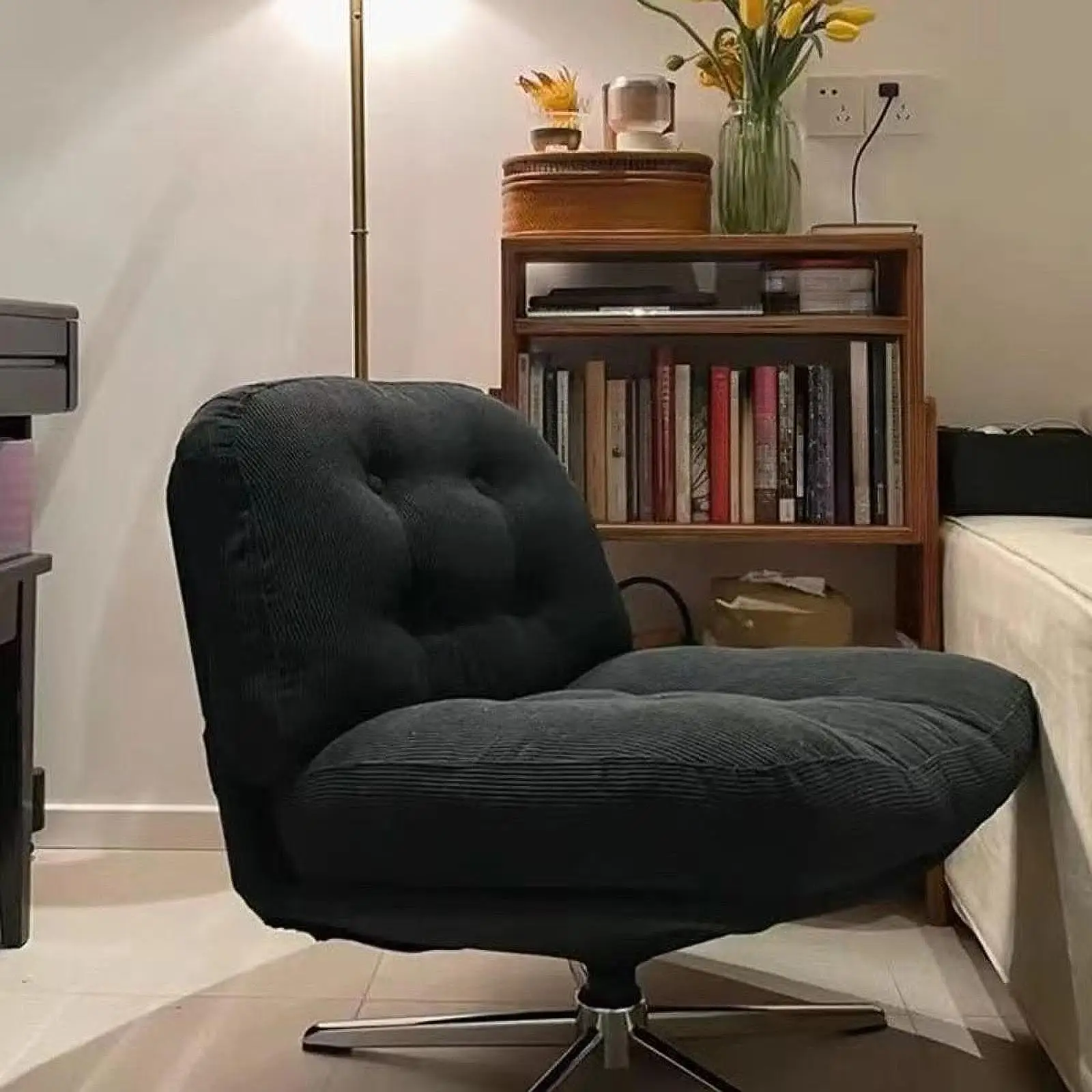 Sofa Pojedyncze krzesło obrotowe Krzesło do gier komputerowych Ergonomiczny, wszechstronny, regulowany wypoczynek do sypialni, salonu, mieszkania w domu