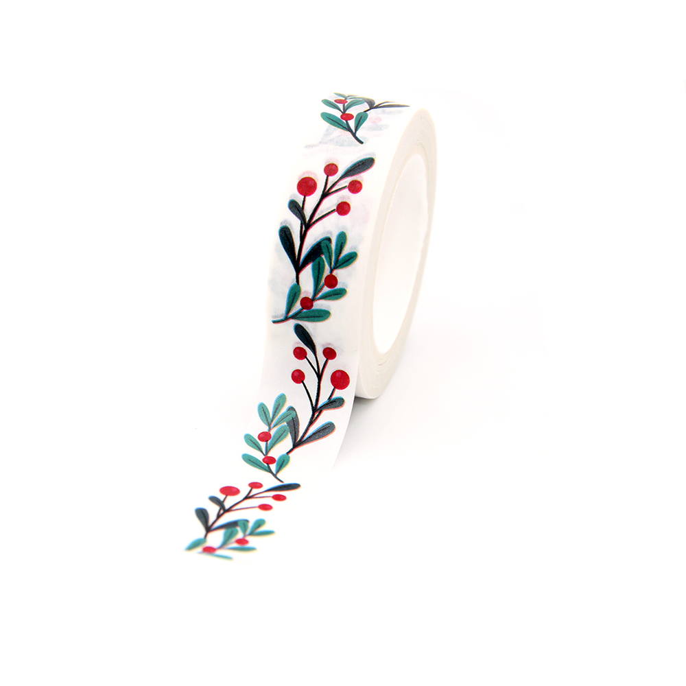 2021 Mới 1 15Mm X 10M Giáng Sinh Hoa Washi Băng Giấy Scrapbook Đắp Mặt Nạ Dán Giáng Sinh Vui Washi băng