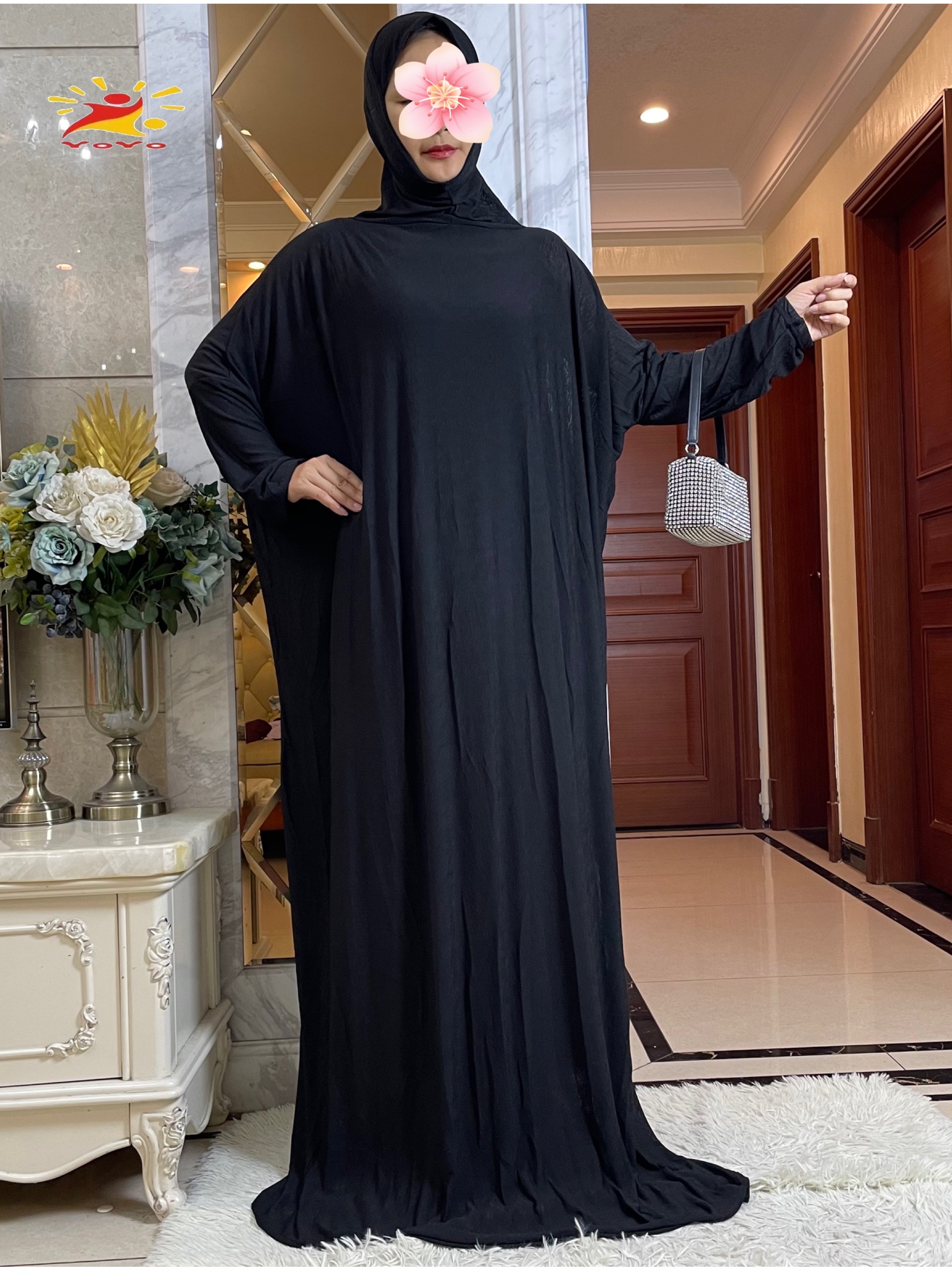 Nuevo Hijab de oración musulmana de Ramadán de una pieza, ropa informal para mujer con capucha Abaya, vestido de manga larga de cobertura completa, bata modesta Islam de Dubái