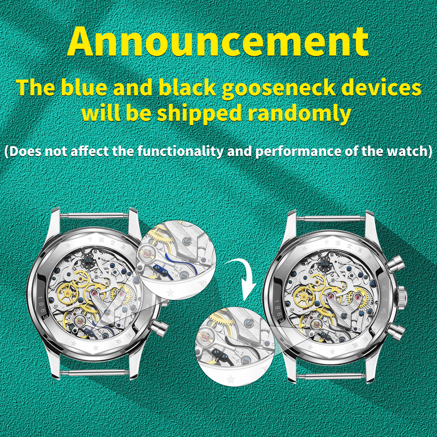 RED STAR 38 มม.ผู้ชาย 1963 Chronograph นาฬิกานักบิน Seagull การเคลื่อนไหว ST1901 Air Force การบิน Sapphire Goose 40 มม.