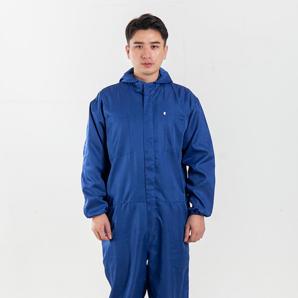 กันน้ําทํางานJumpsuitซ่อมรถยนต์Worksuitผู้ชายJumpsuitกับหมวกผู้ชายออกกําลังกายTracksuit Workshop Oneชิ้นRomper Coverall