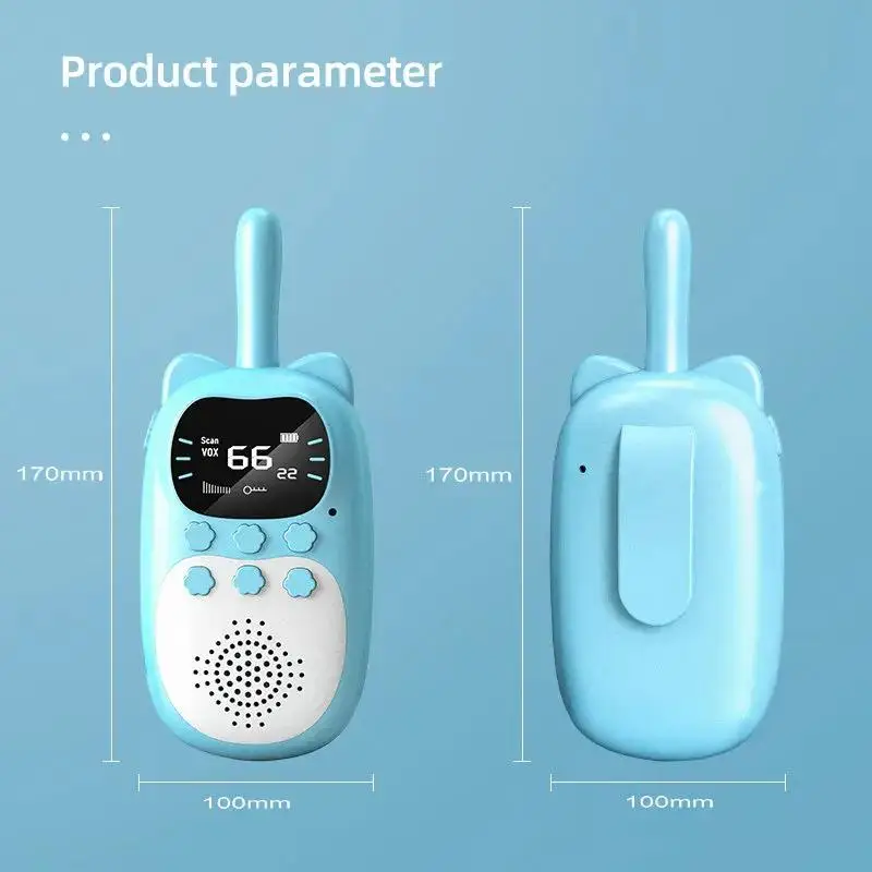 Walkie Talkie nuevo, 2 uds., juguetes electrónicos de larga distancia para niños, Radio para bebés, teléfono para niños y niñas, regalo de cumpleaños y Navidad