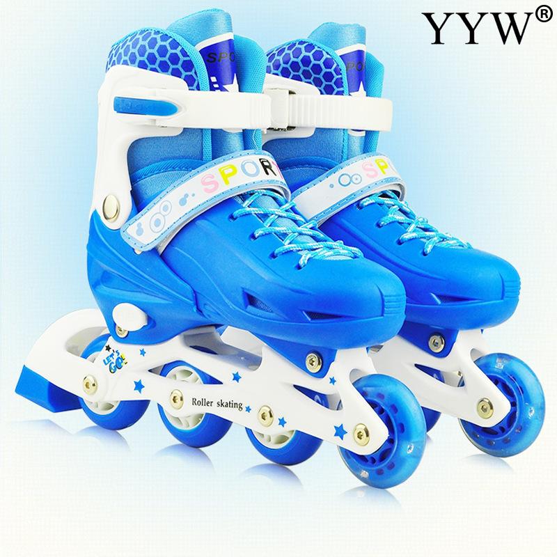 Inline Roller Skate Schuhe Kind 4-Rad Turnschuhe Kid Jugend Anfänger Junge Und Mädchen Roller Skating-Schuhe Schutz getriebe Anzug
