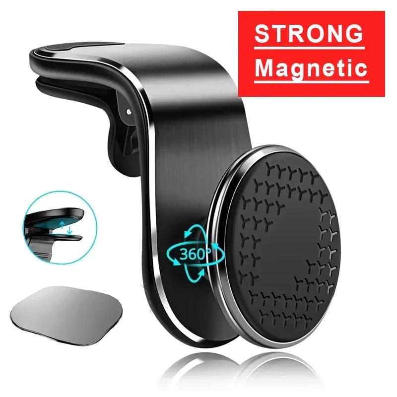 Magnetic Car Phone Holder Universal Air Vent Car Phone Mount Cellphone GPS Support for iPhone Huawei Samsung Rotation Bracket