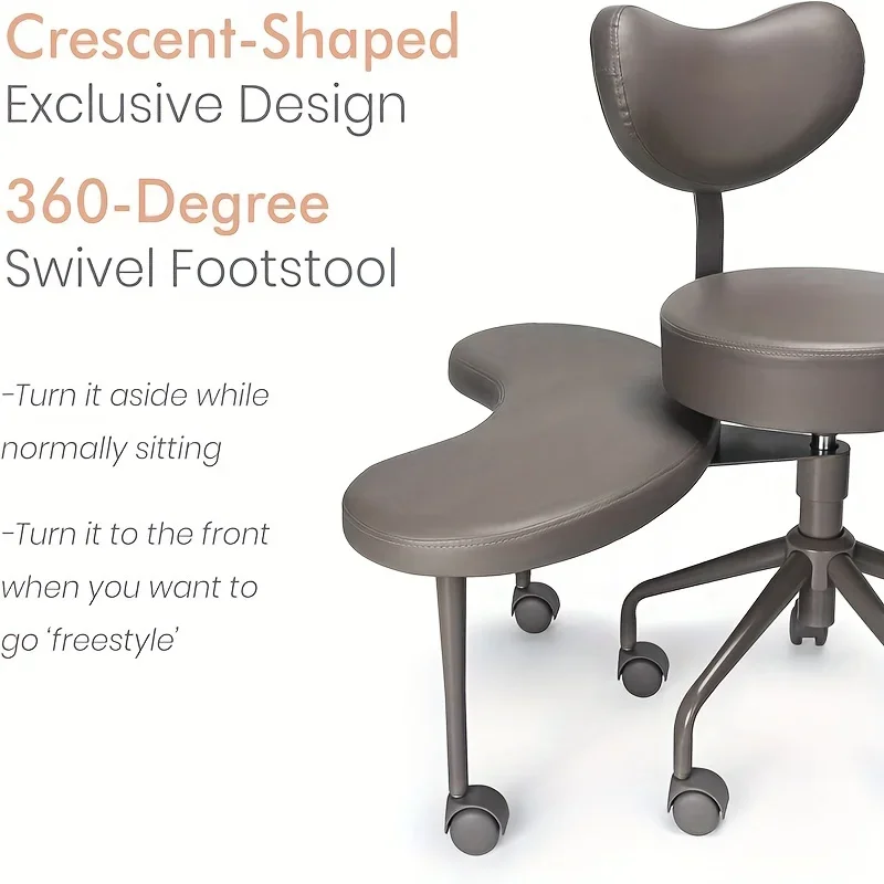 Kneeling Chair Lumbar Support, Adjustable Height,Versatile Cross Leg Design, Perfect for Yoga,Home Office Fidgeters