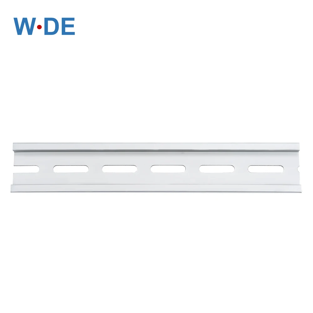 1 pieza de carril Din de aluminio para relé de bloque de terminales C45 DZ47 espesor 1,5mm NS35 Material de aluminio 35mm tipo Universal